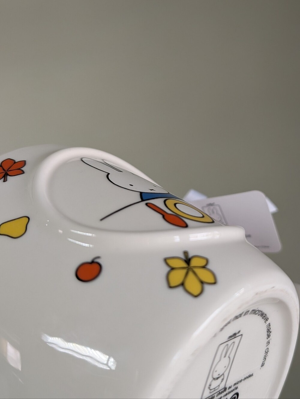 Miffy x Magenta Miffy & Boris Bear Kitchen Table Mug w/ Ceramic Miffy Head Spoon - Picture 6 of 7